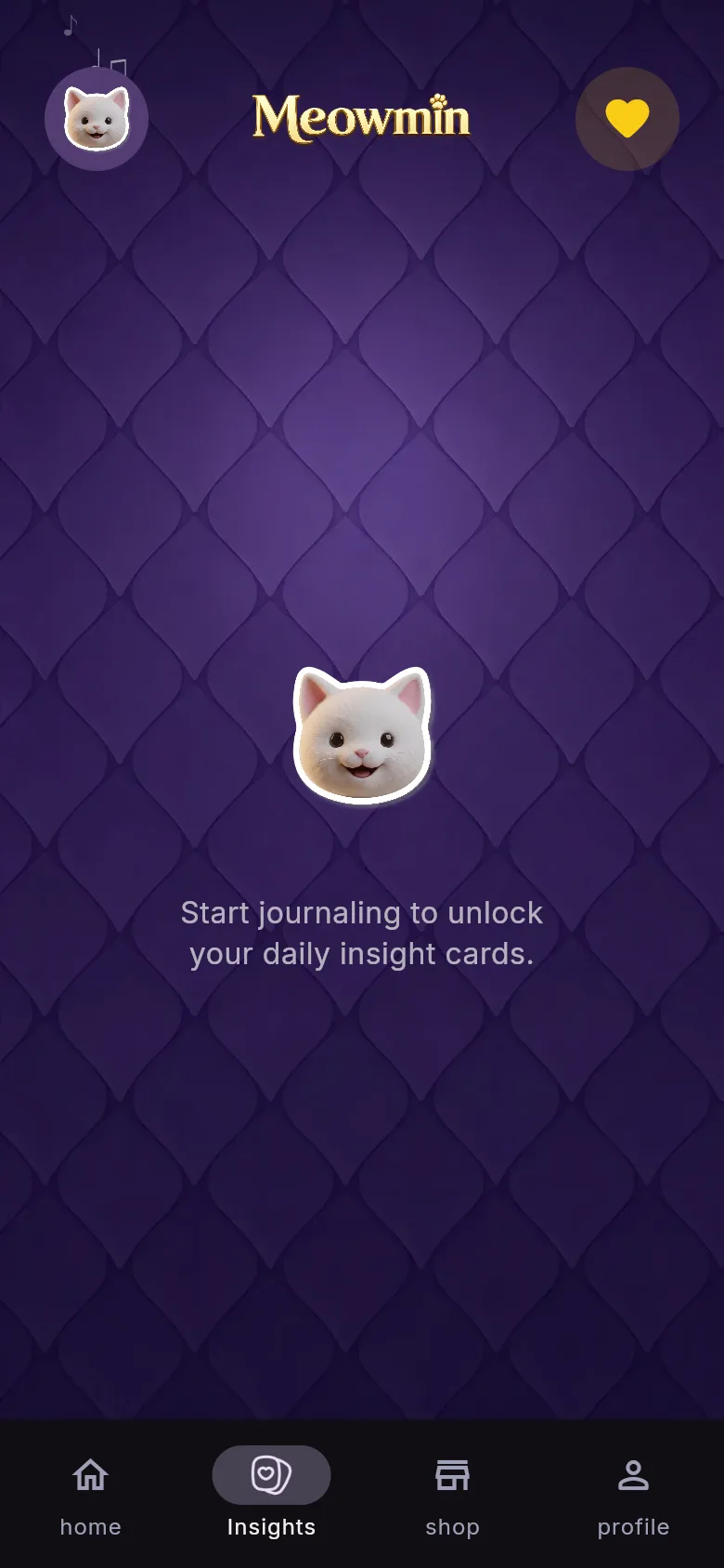 Meowmin personalized insights
